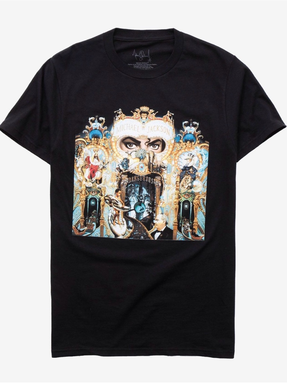 🆕 Hot Topic Black Michael Jackson Dangerous World Graphic